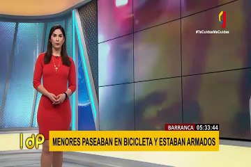 Barranca: menores paseaban en bicicleta y llevaban replicas de armas