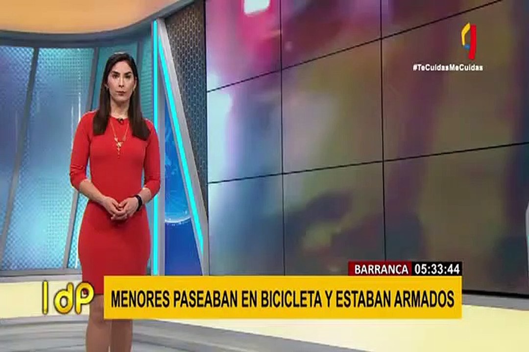 Barranca: menores paseaban en bicicleta y llevaban replicas de armas