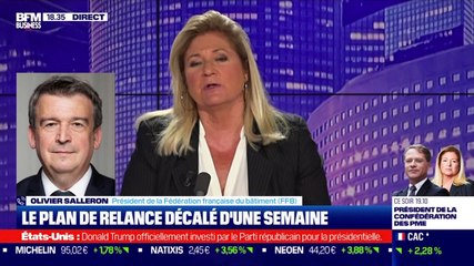 Olivier Salleron (Fédération française du bâtiment) : le plan de relance décalé d'une semaine  - 24/08