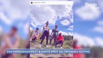Kim Kardashian Shares Photograph with Husband Kanye West During Family Outing with Daughter North