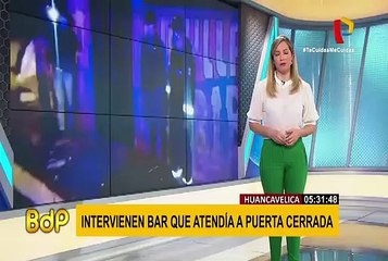 Huancavelica: intervienen bar clandestino que operaba dentro de vivienda