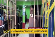 SJL: asaltan local de alquiler de cabinas de internet por sexta vez