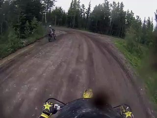 Dirt Bike Riding in the Alberta Mountains Ends in a Tough Spill