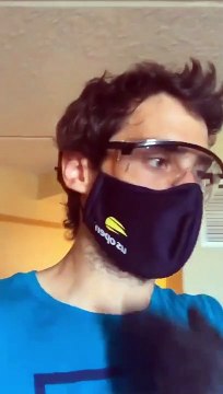 Guido Pella, rumbo a su primer entrenamiento en Nueva York