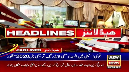 ARY NEWS HEADLINES 12 AM 25th August 2020