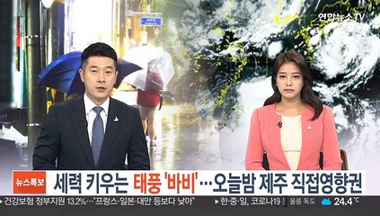 세력 키우는 태풍 '바비'…오늘부터 제주 영향권