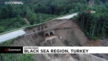 جاری شدن سیل در شمال ترکیه جان ۶ نفر را گرفت