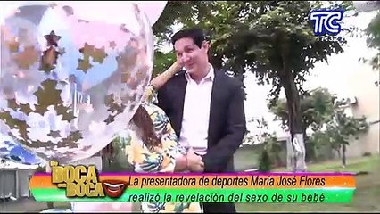 La presentadora María José Flores reveló el sexo de su bebé