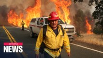 Devastating wildfires continue to blaze across California as death toll reaches 7