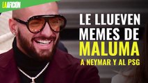 ¡Ahora le cantan Hawái! Le llueven memes de Maluma a Neymar y al PSG