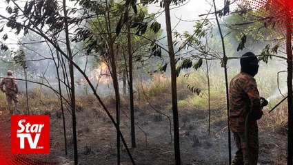 Wildfires raging near Miri city