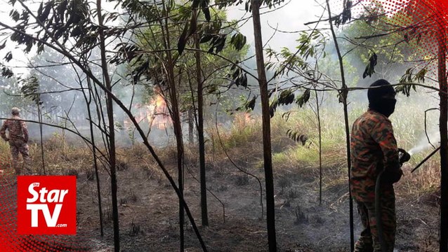 Wildfires raging near Miri city