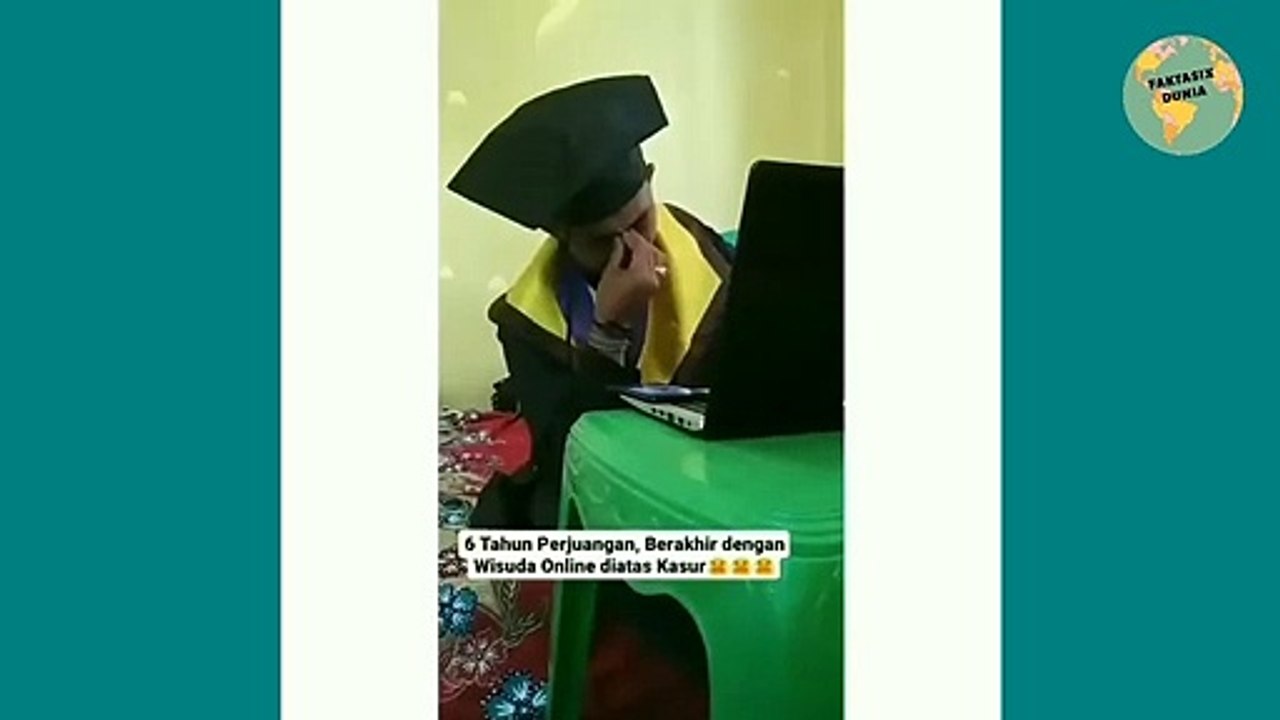 Antara Sedih dan Bikin Ngakak, Pria Ini Kuliah 6 Tahun Berakhir Wisuda di Atas Kasur