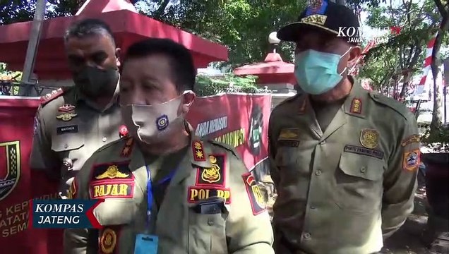 Pemerintah Kota Semarang Gencarkan Razia Masker di Tempat Umum