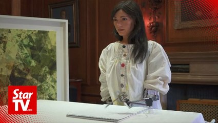 Humanoid prepares for her first solo art exhibition