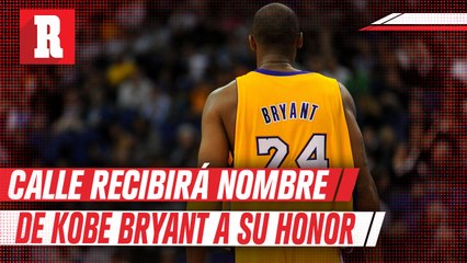 Cambian nombre de calle en honor a Kobe Bryant afuera del Staples Center