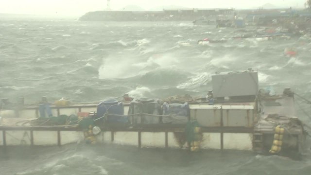 태풍 '바비' 강력한 폭풍 몰고 북상...최대 고비 시점은? / YTN