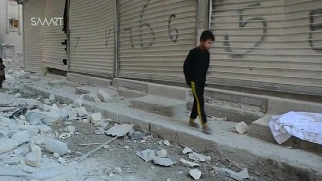 Warplanes press attack on rebel-held eastern Aleppo