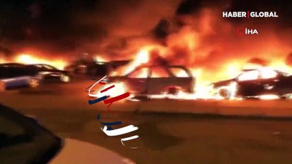 ABD'de Blake protestosunda onlarca araç ateşe verildi