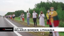شاهد: سلاسل بشرية في دول البلطيق للتضامن مع المحتجين في بيلاروسيا