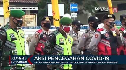 Gelar Pasukan Gabungan Untuk Disiplin Menggunakan Masker