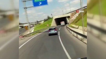 Tuzla'da dakikalarca süren tehlikeli yolculuk kamerada