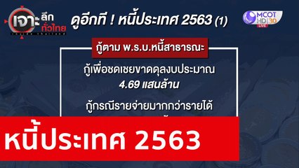 หนี้ประเทศ 2563  : เจาะลึกทั่วไทย (25 ส.ค. 63) ช่วงที่ 5
