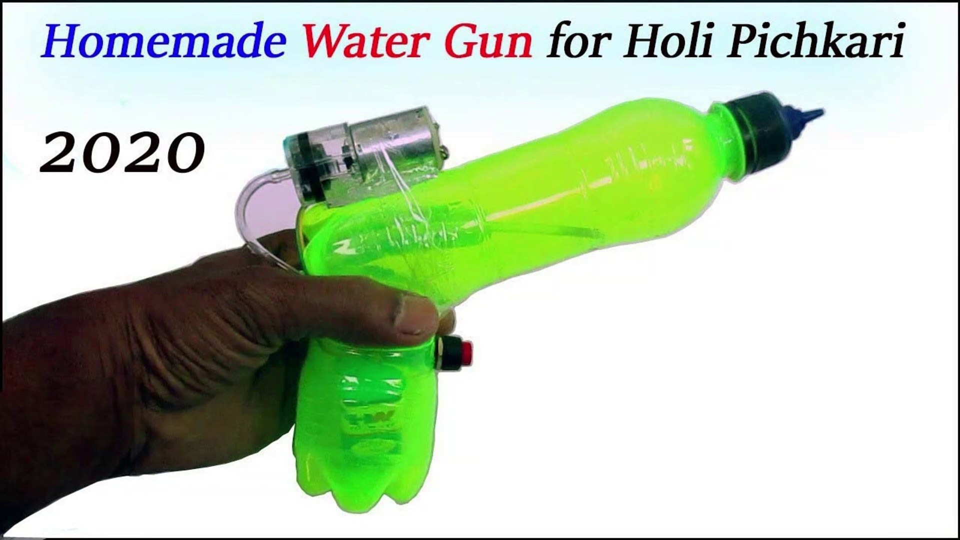 DIY Water Gun, How to Make Water Gun At Home, Homemade Water Gun