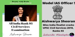 AISHWARYA SHEORAN – FROM RAMP TO TOP RANK|FORMER MISS INDIA FINALIST AND UPSC RANK 93|ULTIMATE 10 8 6 TECH. SUCCESS STORY
