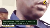 Déclaration du CNSP suite à une rencontre avec la délégation de la CEDEAO