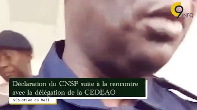 Déclaration du CNSP suite à une rencontre avec la délégation de la CEDEAO