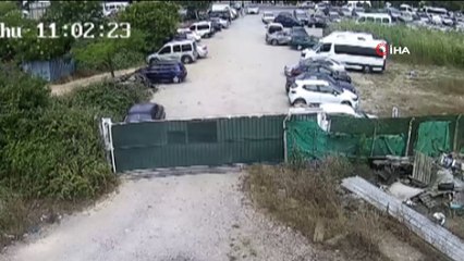 Oto hırsızının yöntemi hayrete düşürdü