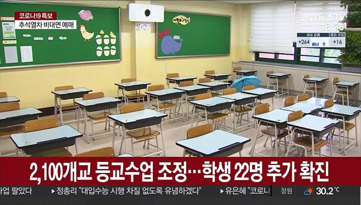 2,100개교 등교수업 조정…학생 22명 추가 확진