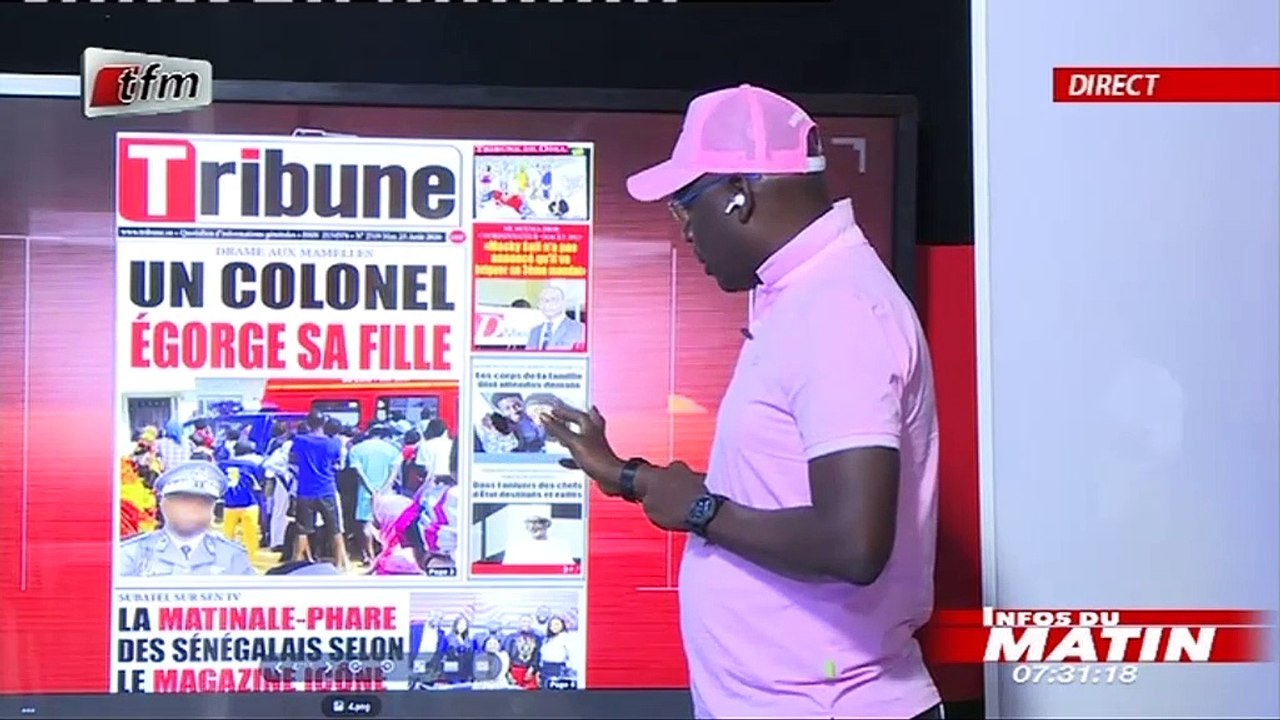"Li ci Yenekay Yi" avec Lamine Samba dans Infos du Matin du 25 Aout 2020
