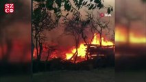 Kastamonu’da çıkan yangında 3 ev, 3 samanlık, 5 ahır ve bir ambar yandı