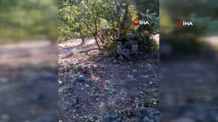 MSB:'Pençe Kaplan Operasyonu’nda icra edilen arama tarama faaliyetlerinde terör örgütü PKK’ya ait; 15 adet fünye bağlanmış amonyum nitrat, TNT karışımı EYP ile çok sayıda EYP yapımında kullanılan malzeme ele geçirilerek imha edildi.'