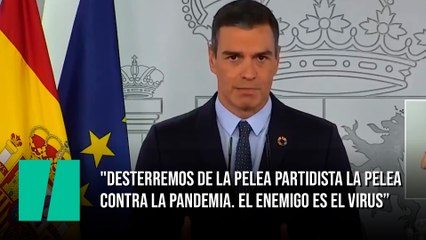 "Desterremos de la pelea partidista la pelea contra la pandemia. El enemigo es el virus, no es otro"
