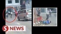 Sibu police probing viral video of cop seen kicking man off motorcycle