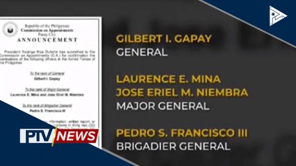 Bagong batch ng AFP officials na sasalang sa CA, isinumite na