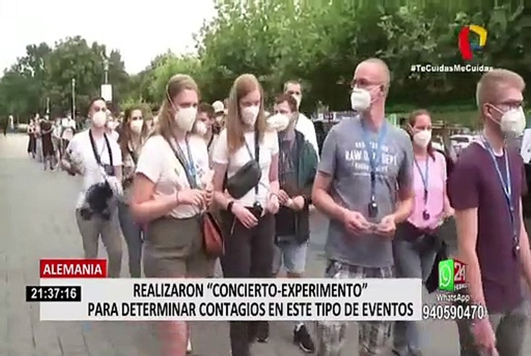 Alemania: realizan “concierto-experimento” para evaluar contagio de coronavirus en grandes eventos