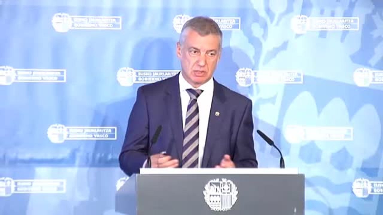 Urkullu: "Es necesario el retorno a las aulas y trabajamos para organizarlo con las mayores garantías"