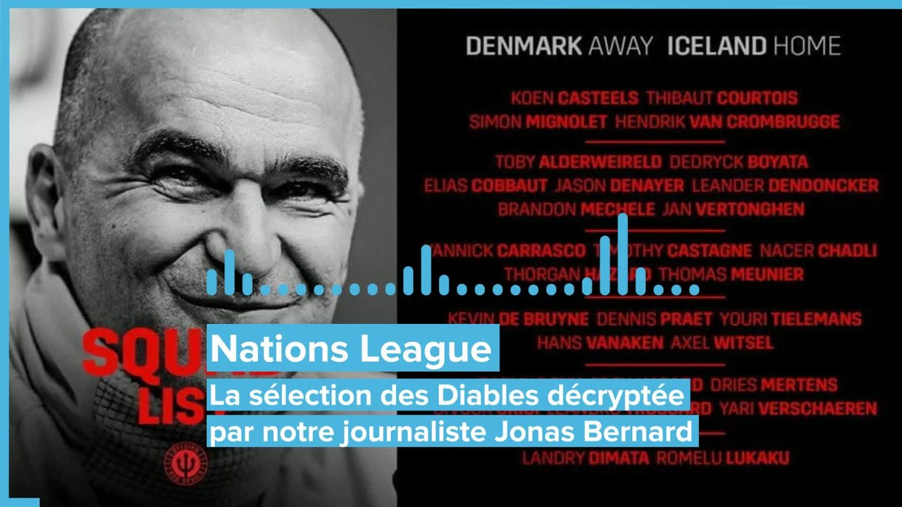 Nations League : la sélection des Diables rouges décryptée par notre journaliste Jonas Bernard