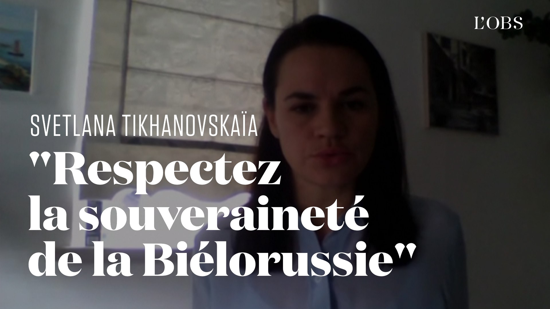 L'opposante Svetlana Tikhanovskaïa appelle l'Europe au respect de la souveraineté de la Bi