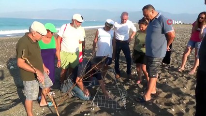 Cartta caretta yuvalarının kepçe ile yıkılmasına 442 bin lira idari para cezası