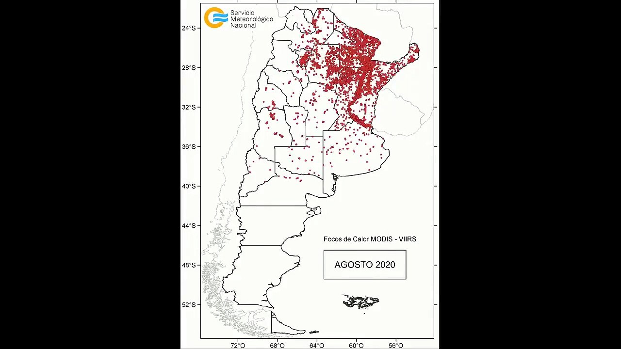 Así avanzaron los incendios en la Argentina