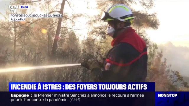 Istres: l’incendie est fixé après plusieurs heures de lutte