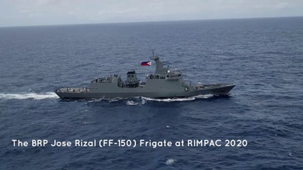 BRP Jose Rizal at the 2020 RIMPAC Exercise