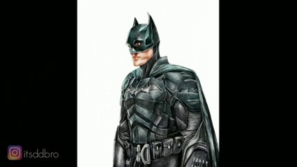 robert pattinson batman drawing