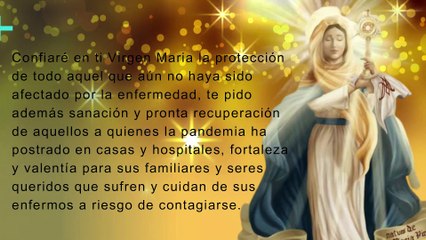 Oración a la Virgen Maria para protección del coronavirus
