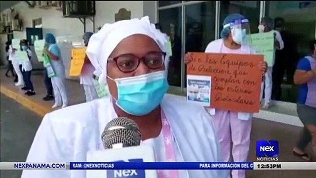 Enfermeras de Colón realizan una protesta - Nex Noticias